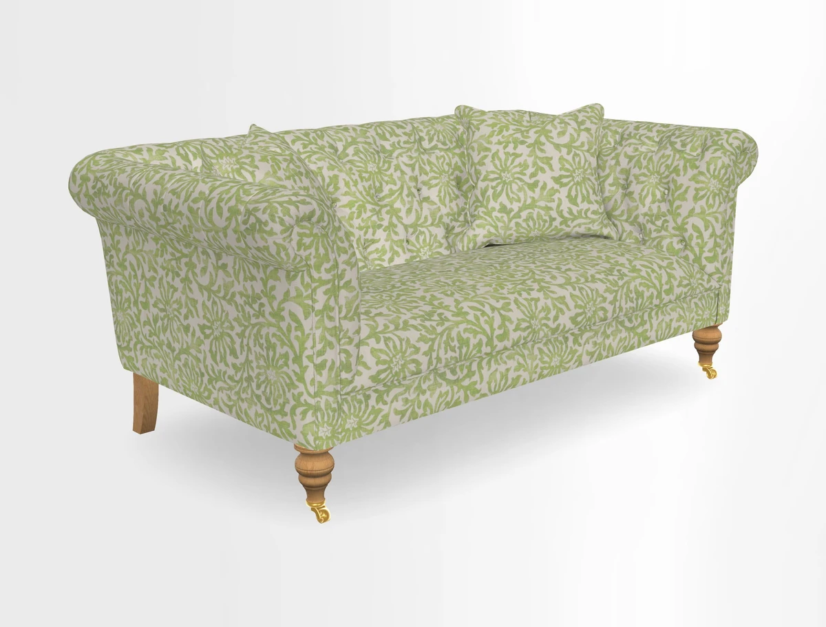 Arncliffe 3 Seater Sofa in Traditional Vintage Velvet Olive