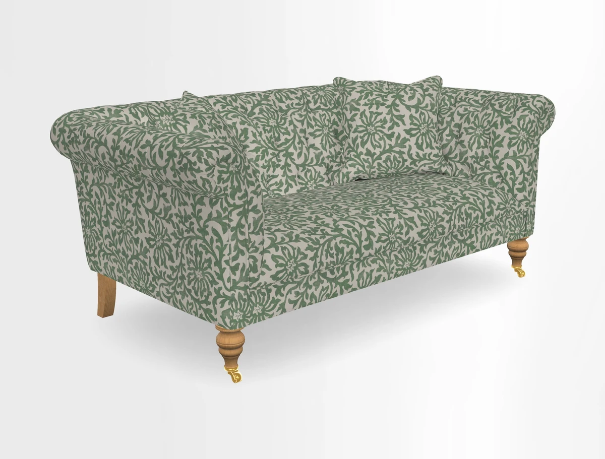 Arncliffe 3 Seater Sofa in Traditional Vintage Velvet Olive
