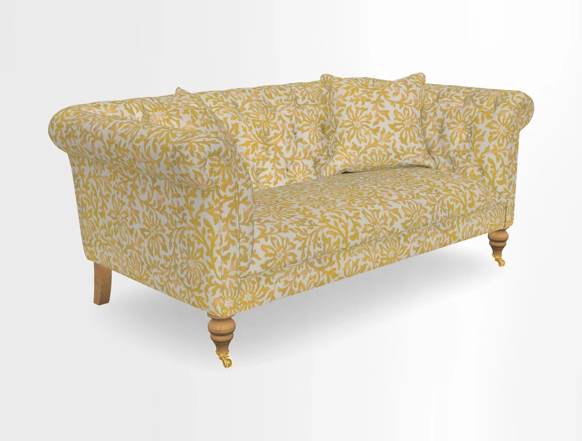 Arncliffe 3 Seater Sofa in Traditional Vintage Velvet Olive