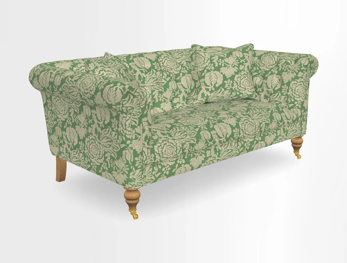 Arncliffe 3 Seater Sofa in Traditional Vintage Velvet Olive