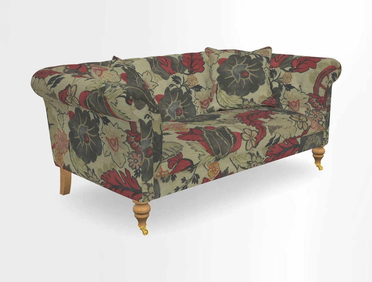 Arncliffe 3 Seater Sofa in Traditional Vintage Velvet Olive