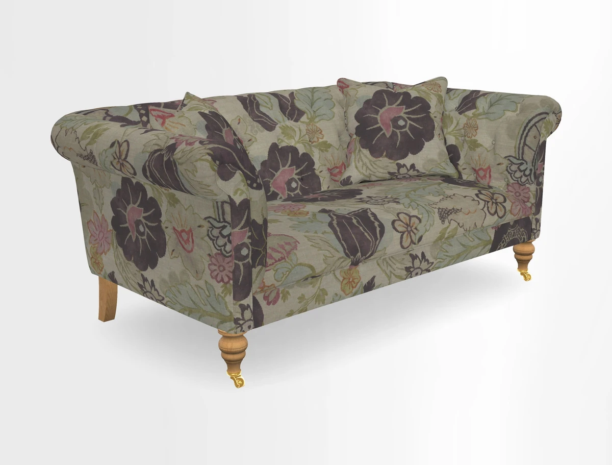Arncliffe 3 Seater Sofa in Traditional Vintage Velvet Olive