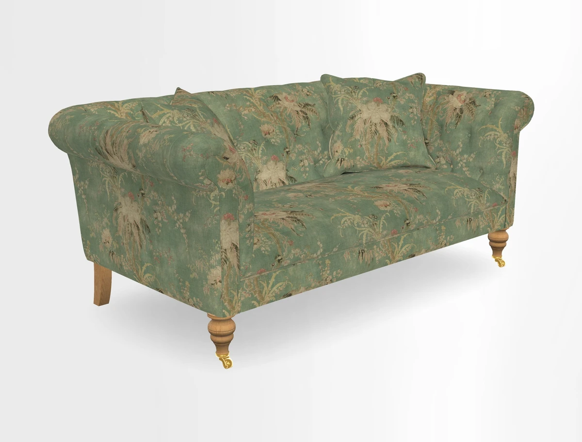 Arncliffe 3 Seater Sofa in Traditional Vintage Velvet Olive
