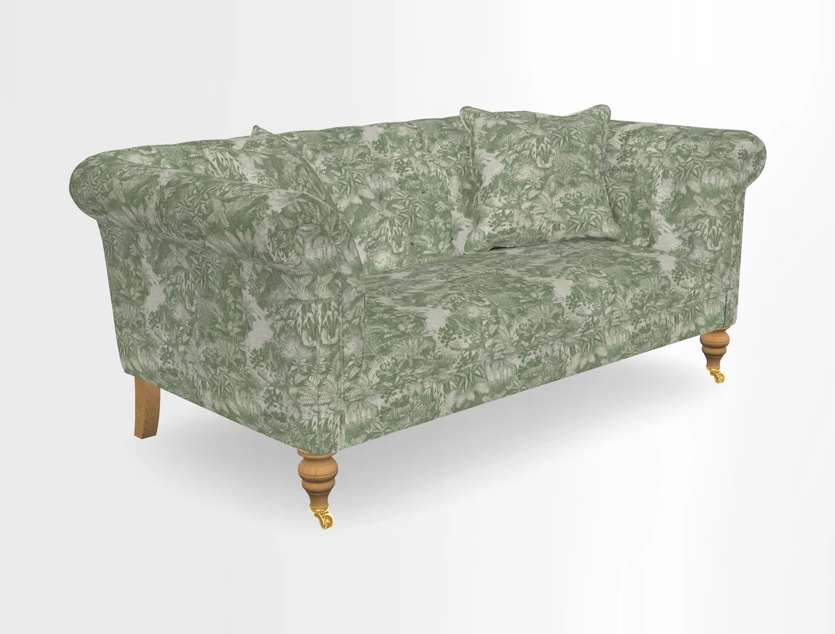 Arncliffe 3 Seater Sofa in Traditional Vintage Velvet Olive