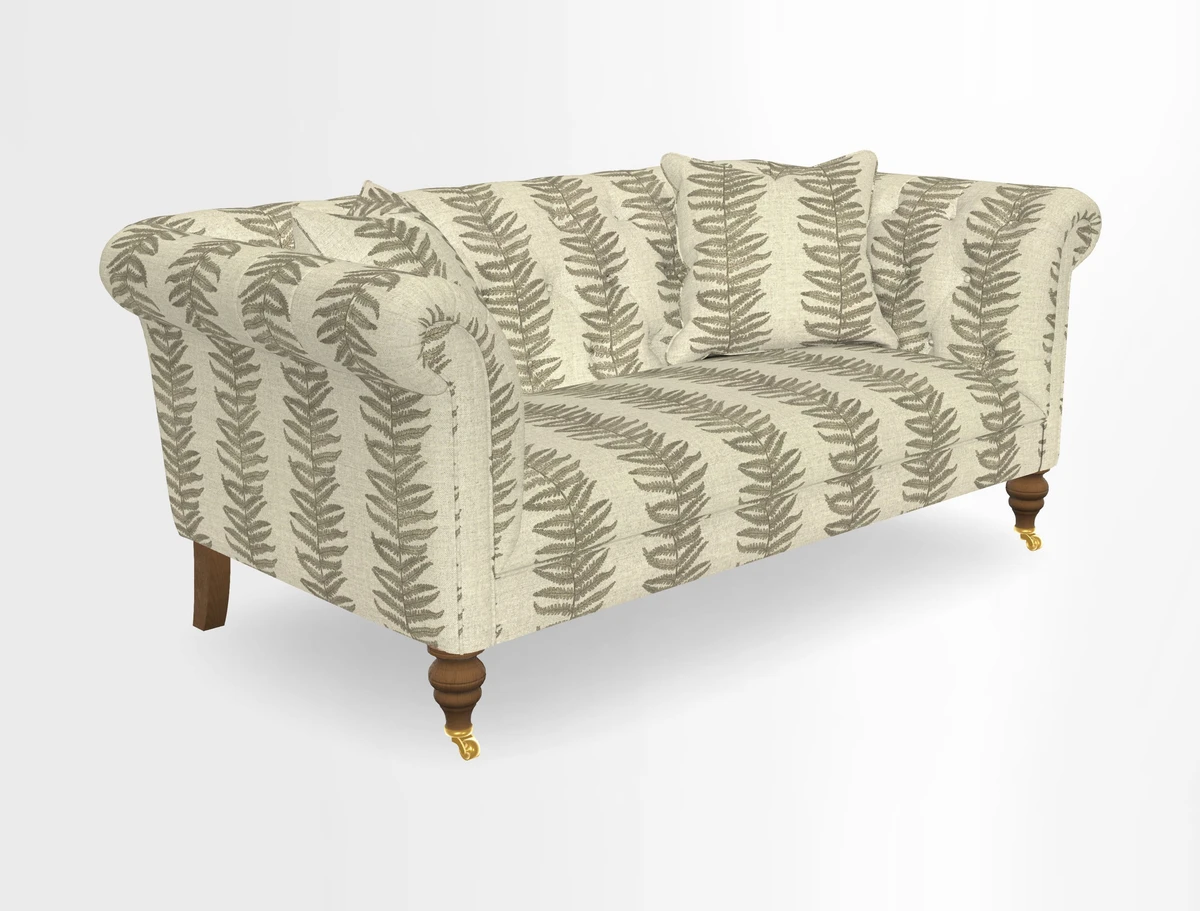 Arncliffe 3 Seater Sofa in Traditional Vintage Velvet Olive