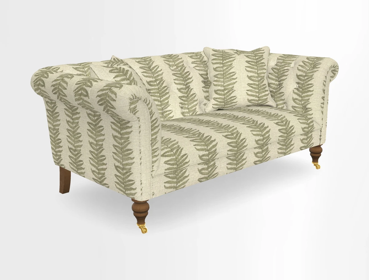 Arncliffe 3 Seater Sofa in Traditional Vintage Velvet Olive