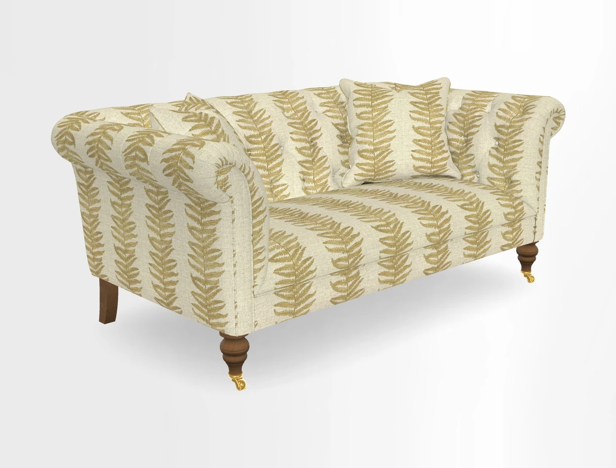 Arncliffe 3 Seater Sofa in Traditional Vintage Velvet Olive
