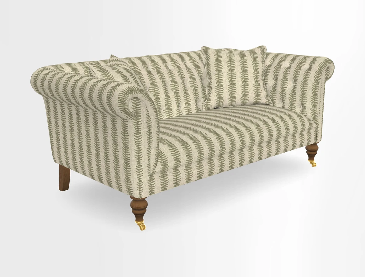 Arncliffe 3 Seater Sofa in Traditional Vintage Velvet Olive