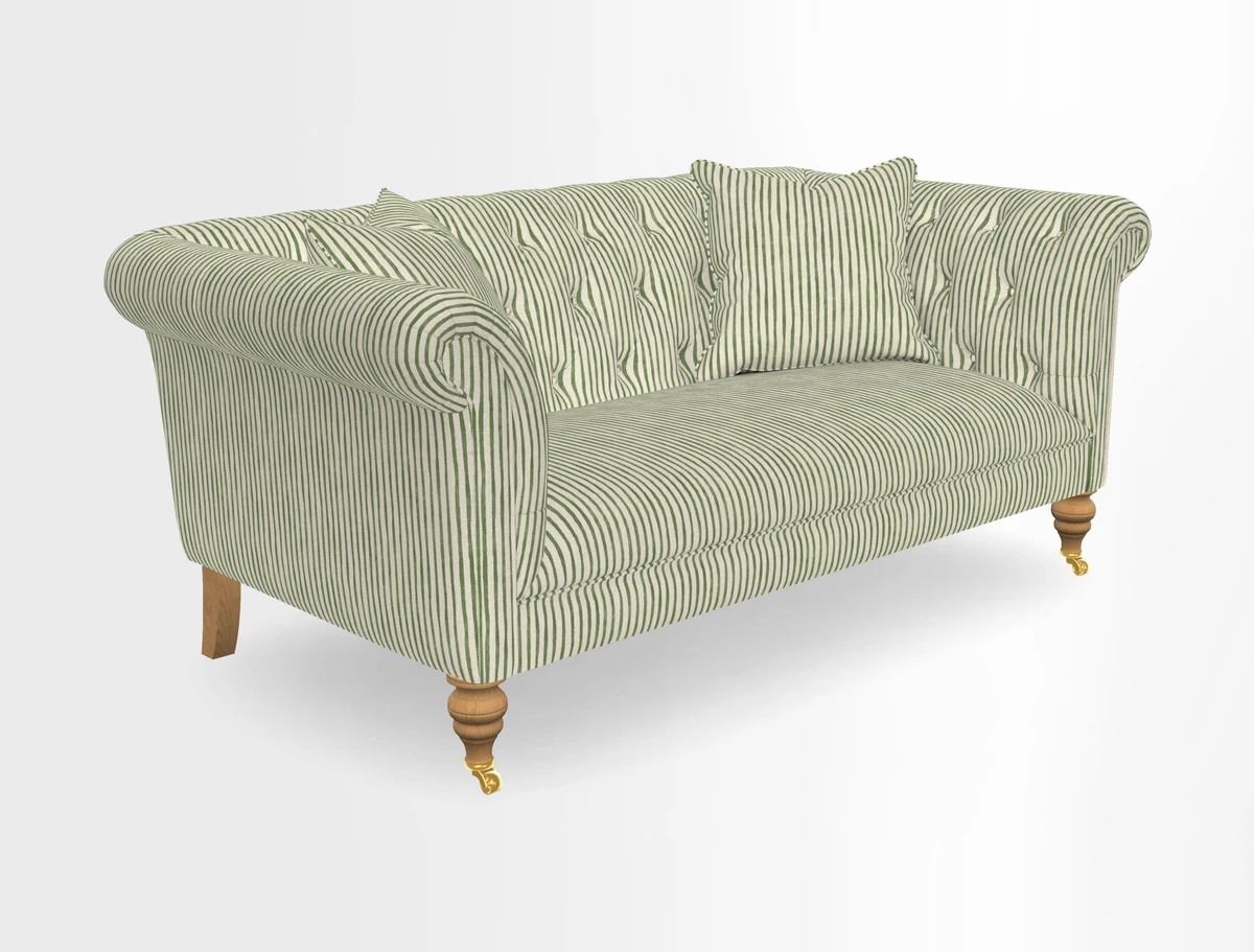 Arncliffe 3 Seater Sofa in Traditional Vintage Velvet Olive