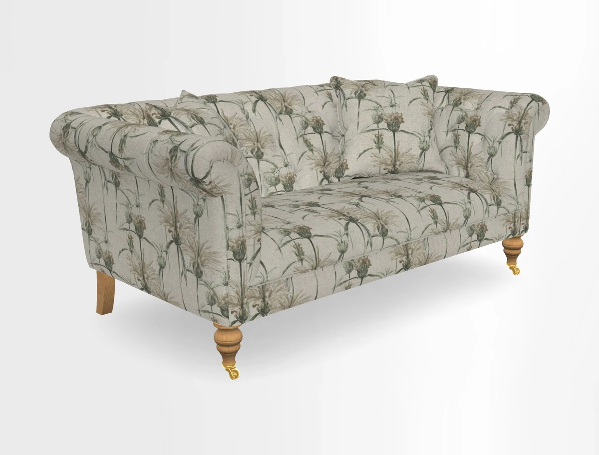 Arncliffe 3 Seater Sofa in Traditional Vintage Velvet Olive