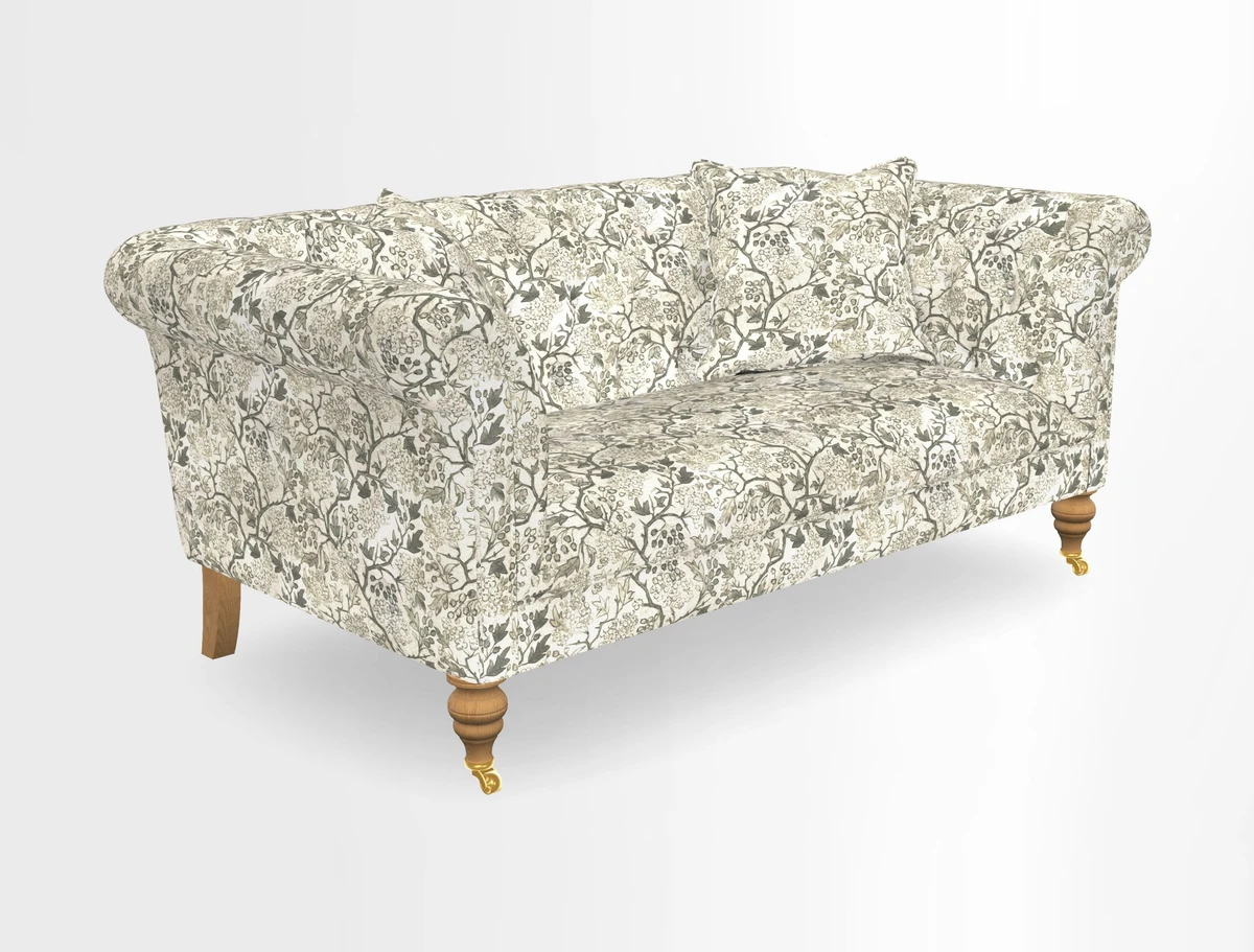 Arncliffe 3 Seater Sofa in Traditional Vintage Velvet Olive