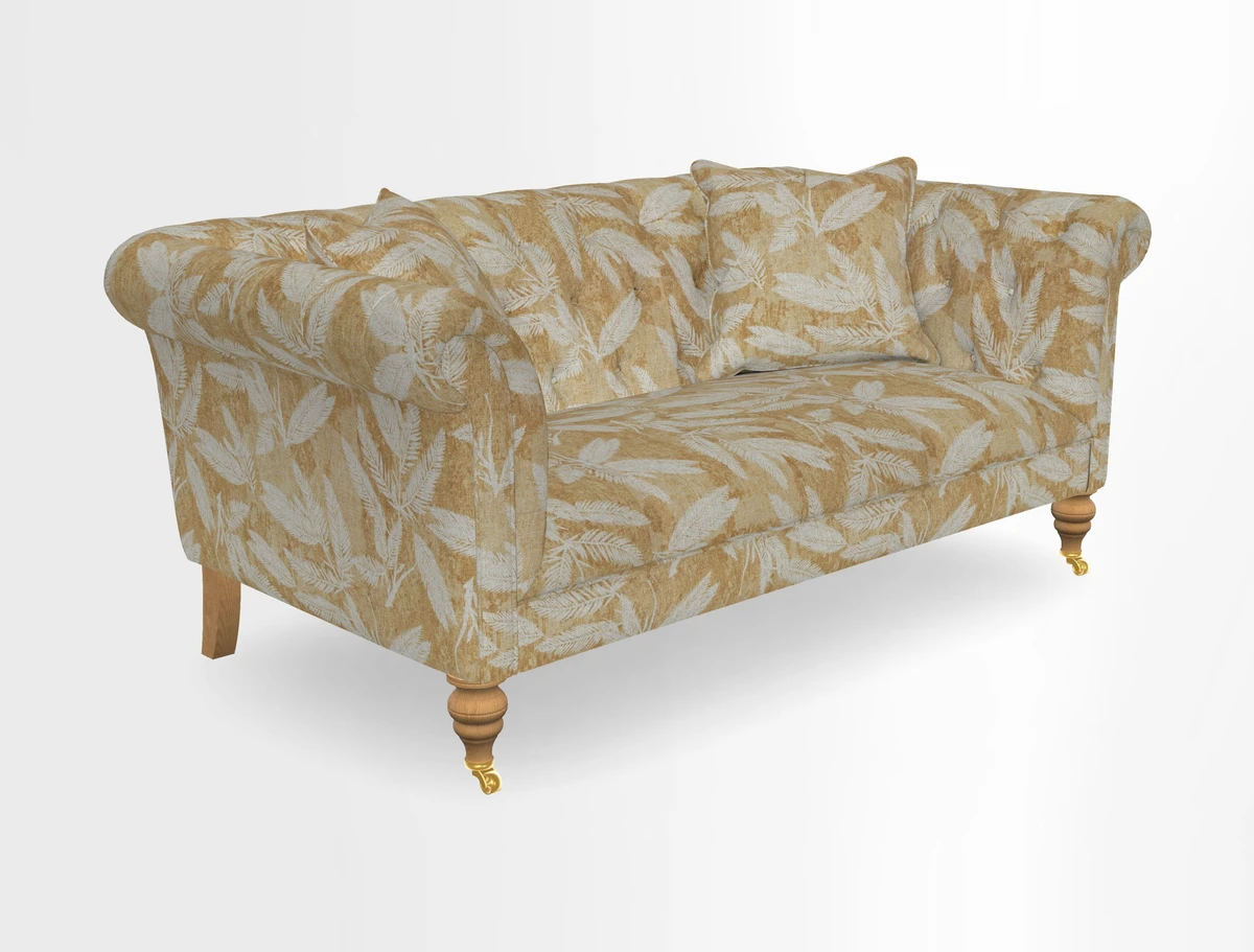 Arncliffe 3 Seater Sofa in Traditional Vintage Velvet Olive