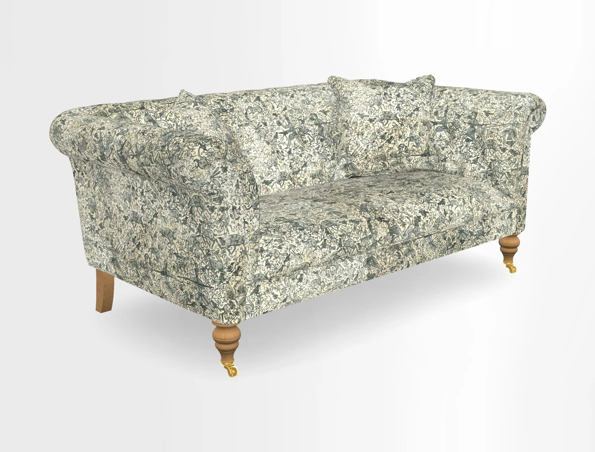 Arncliffe 3 Seater Sofa in Traditional Vintage Velvet Olive