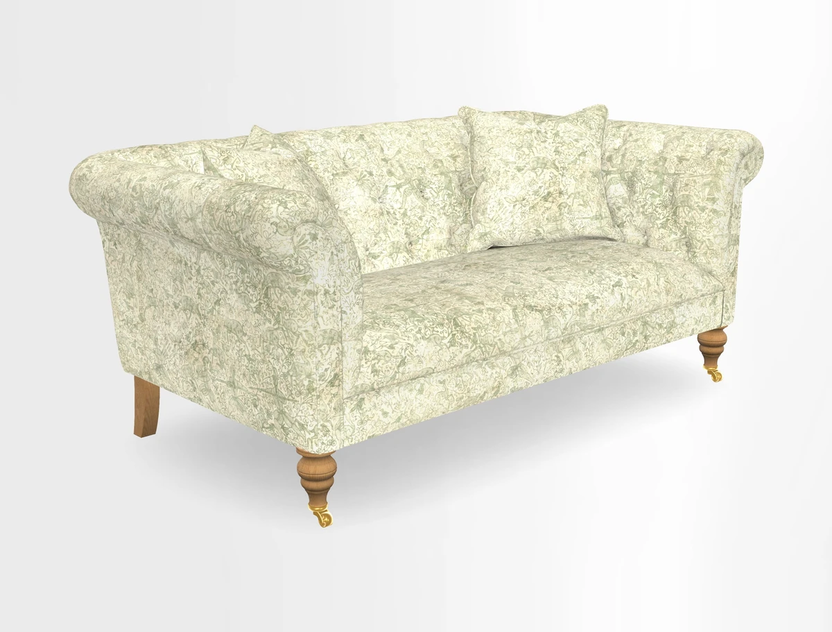Arncliffe 3 Seater Sofa in Traditional Vintage Velvet Olive