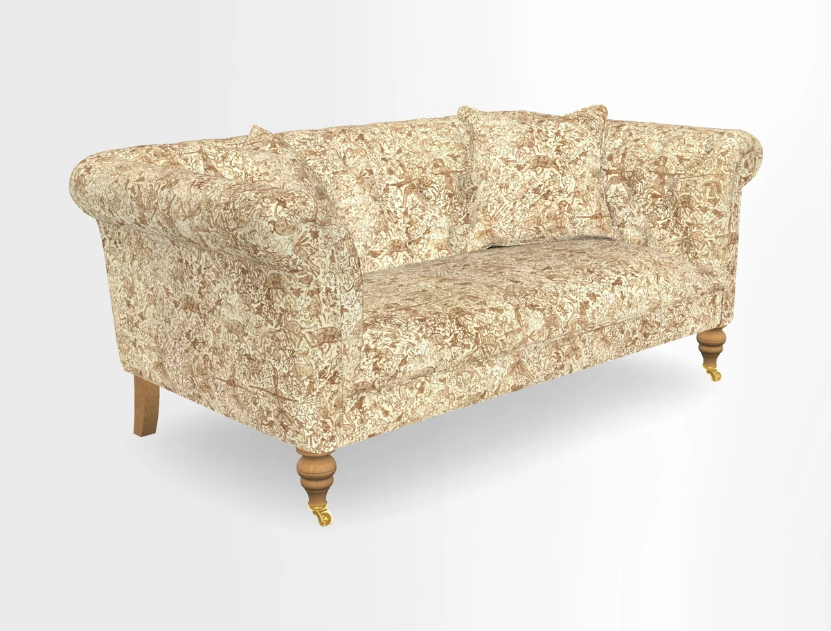 Arncliffe 3 Seater Sofa in Traditional Vintage Velvet Olive