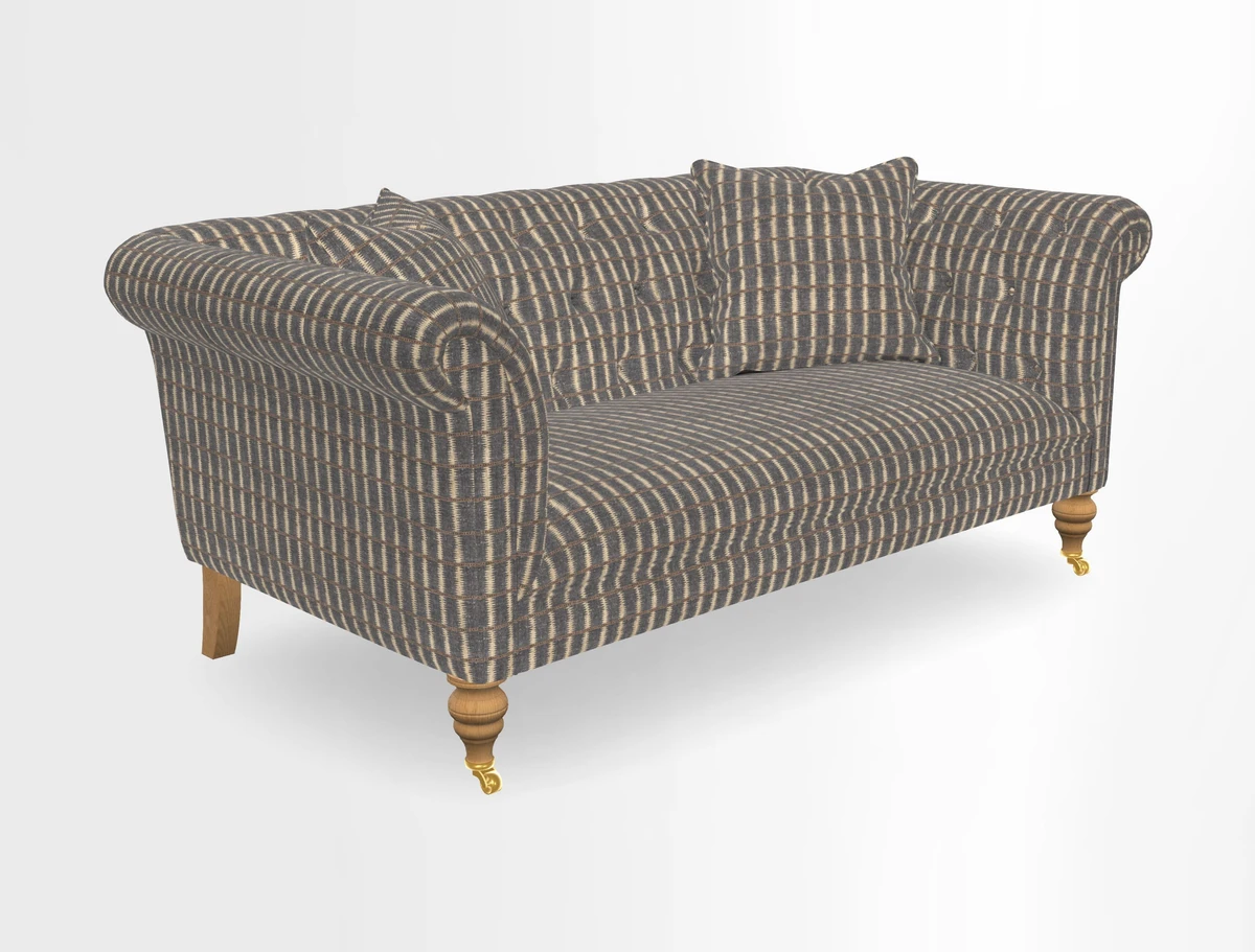 Arncliffe 3 Seater Sofa in Traditional Vintage Velvet Olive