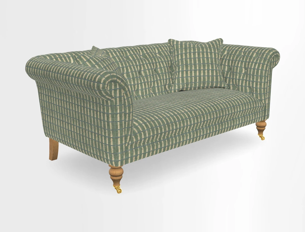 Arncliffe 3 Seater Sofa in Traditional Vintage Velvet Olive