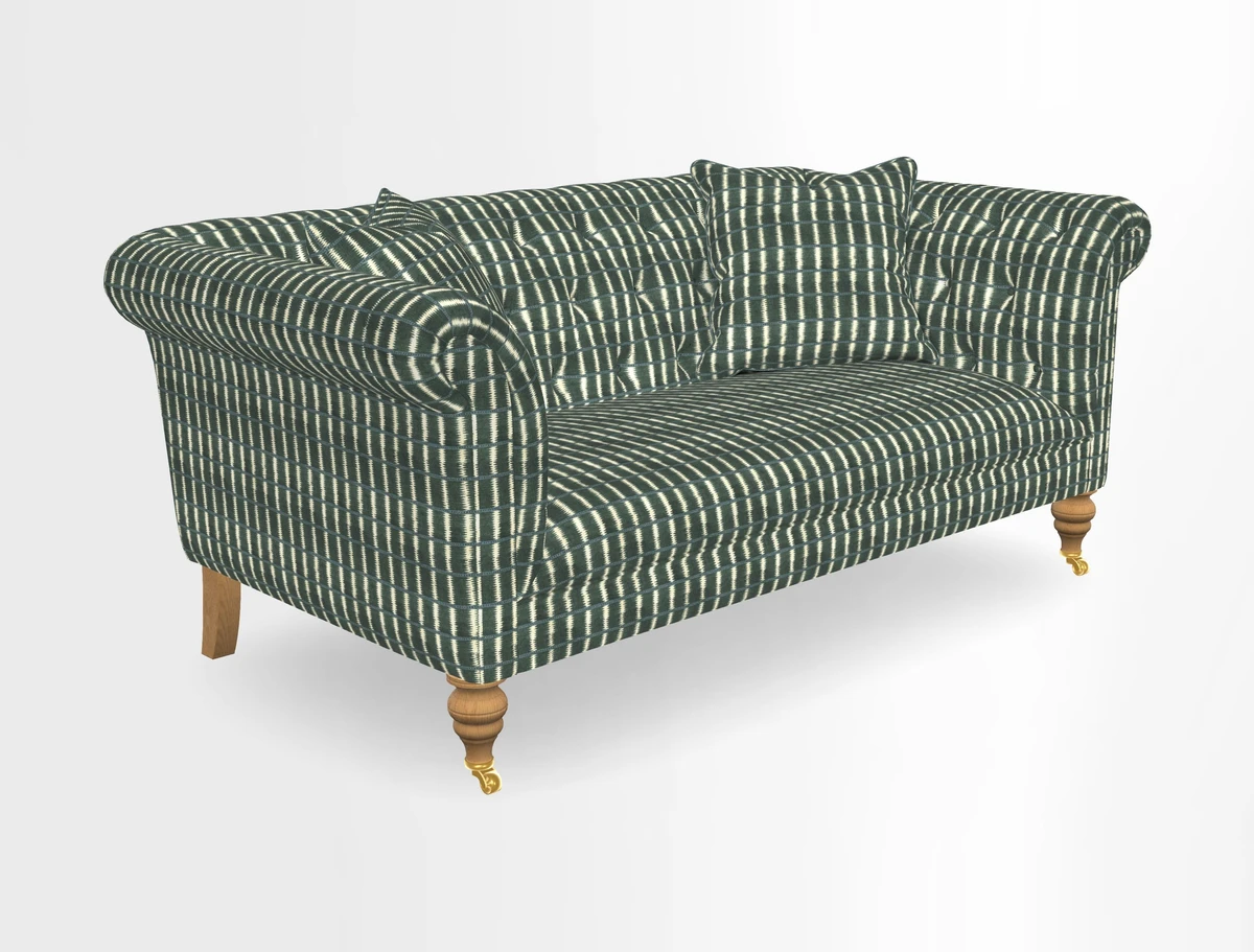 Arncliffe 3 Seater Sofa in Traditional Vintage Velvet Olive