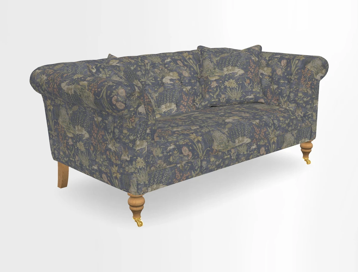 Arncliffe 3 Seater Sofa in Traditional Vintage Velvet Olive