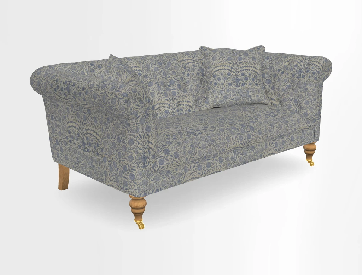 Arncliffe 3 Seater Sofa in Traditional Vintage Velvet Olive