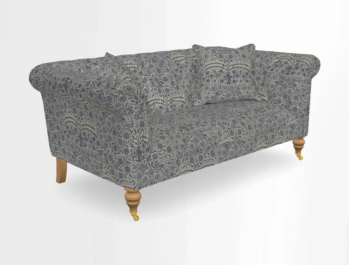 Arncliffe 3 Seater Sofa in Traditional Vintage Velvet Olive