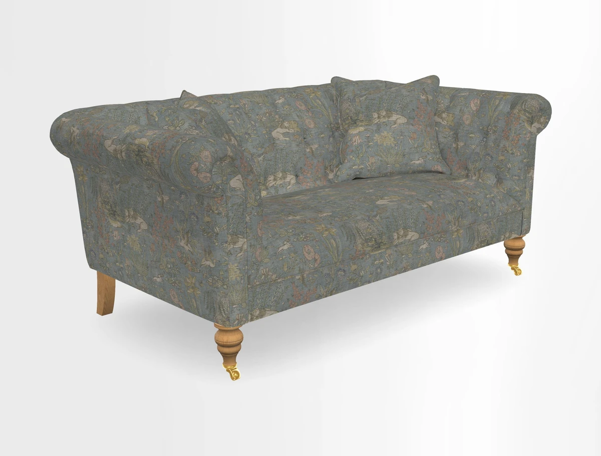 Arncliffe 3 Seater Sofa in Traditional Vintage Velvet Olive