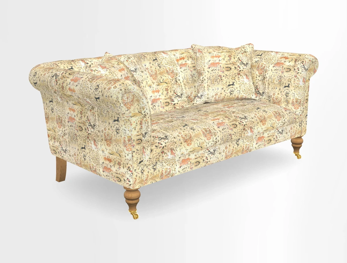Arncliffe 3 Seater Sofa in Traditional Vintage Velvet Olive