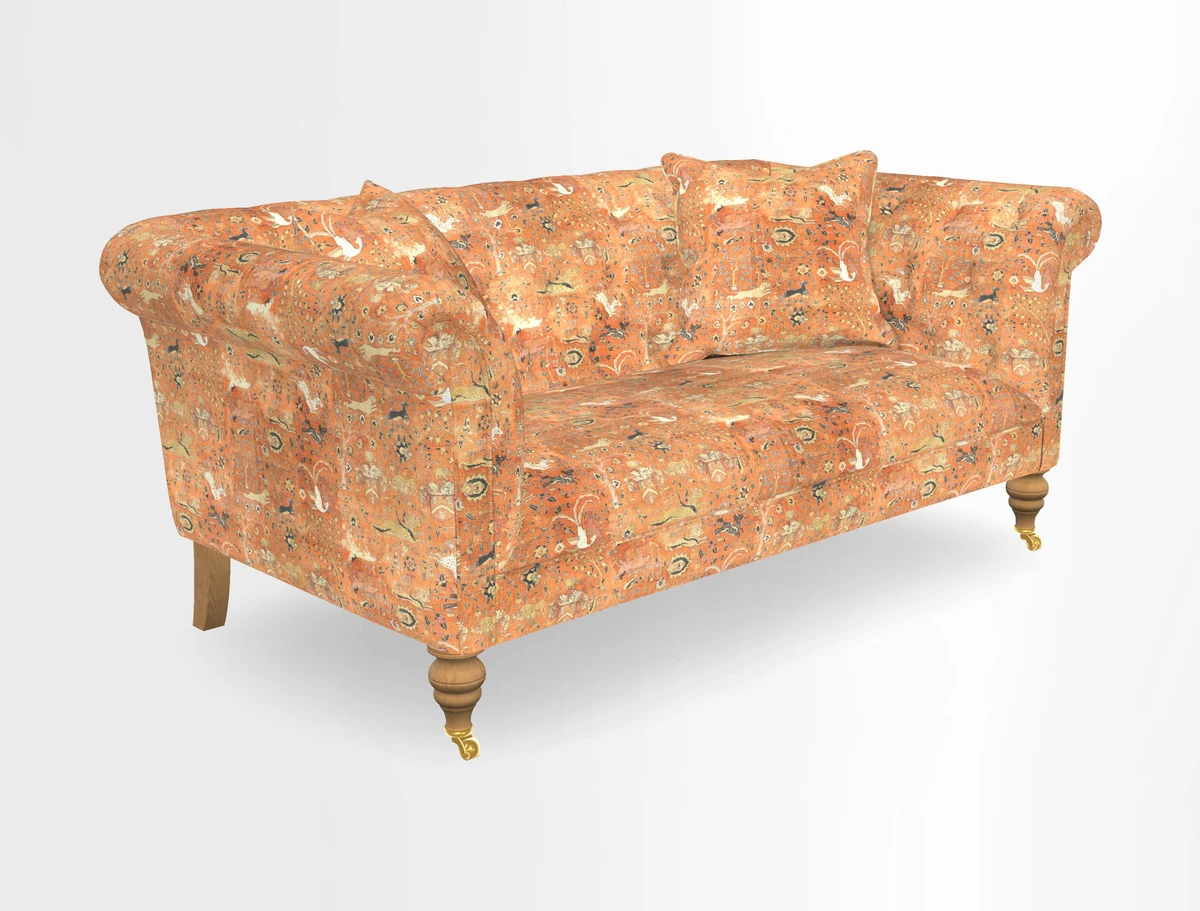 Arncliffe 3 Seater Sofa in Traditional Vintage Velvet Olive