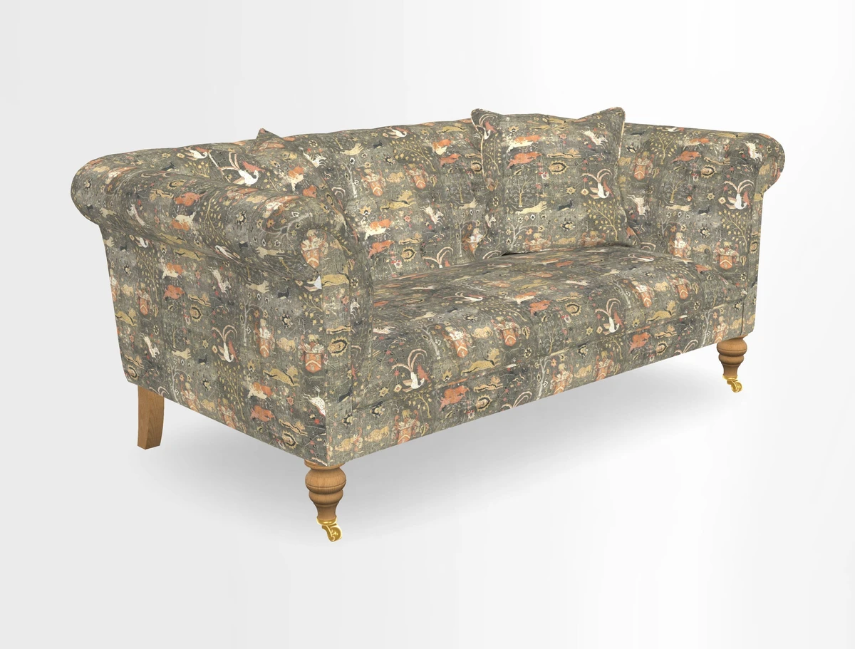 Arncliffe 3 Seater Sofa in Traditional Vintage Velvet Olive