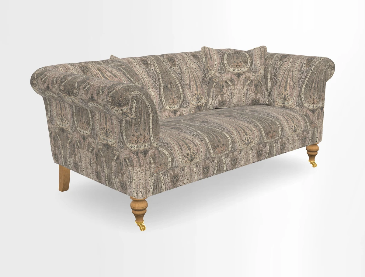 Arncliffe 3 Seater Sofa in Traditional Vintage Velvet Olive