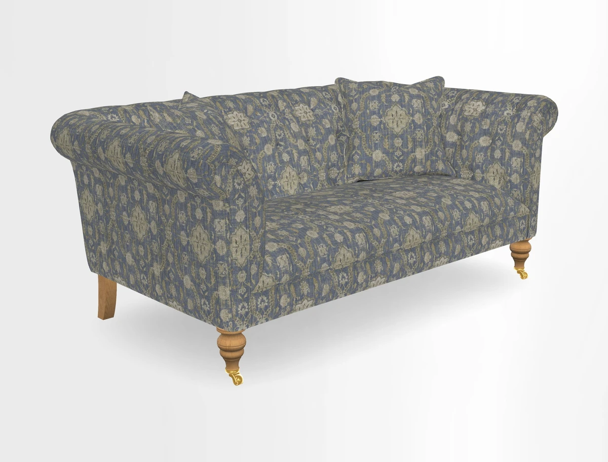 Arncliffe 3 Seater Sofa in Traditional Vintage Velvet Olive