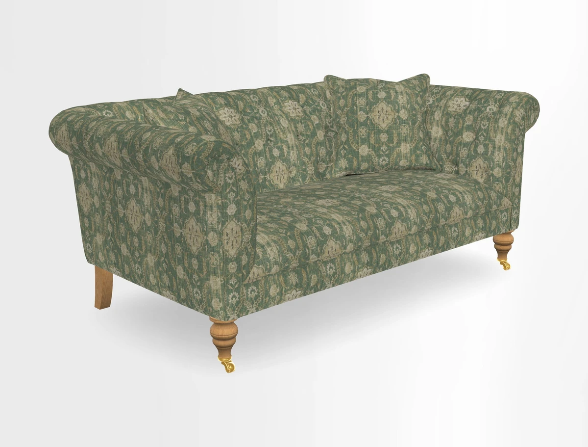 Arncliffe 3 Seater Sofa in Traditional Vintage Velvet Olive