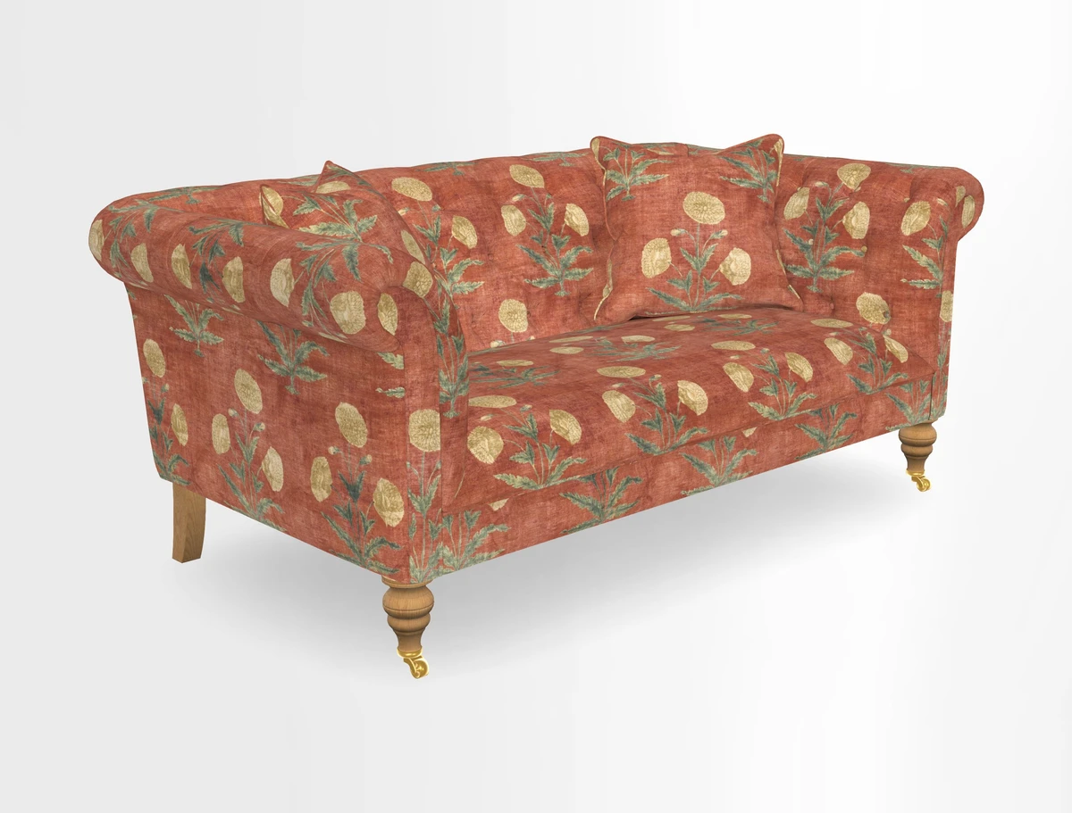 Arncliffe 3 Seater Sofa in Traditional Vintage Velvet Olive