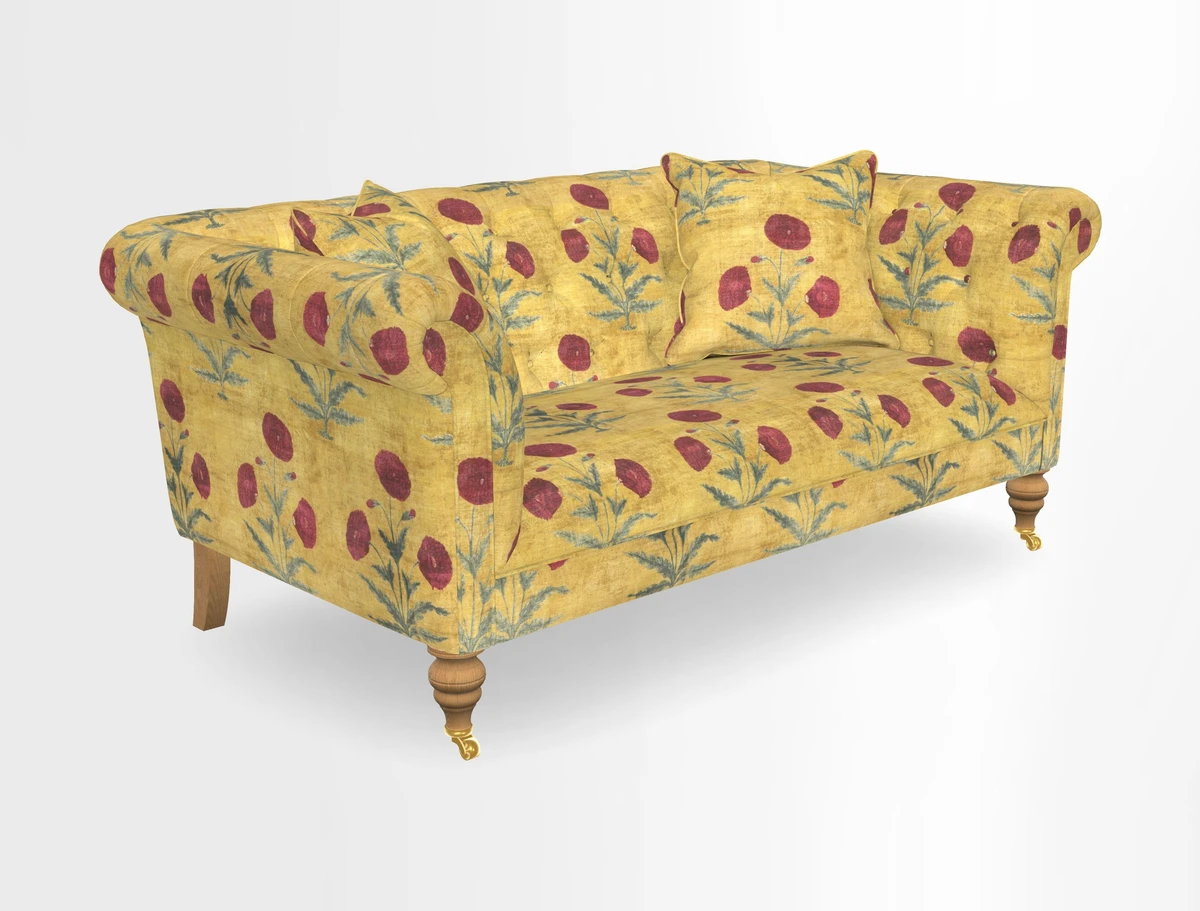 Arncliffe 3 Seater Sofa in Traditional Vintage Velvet Olive