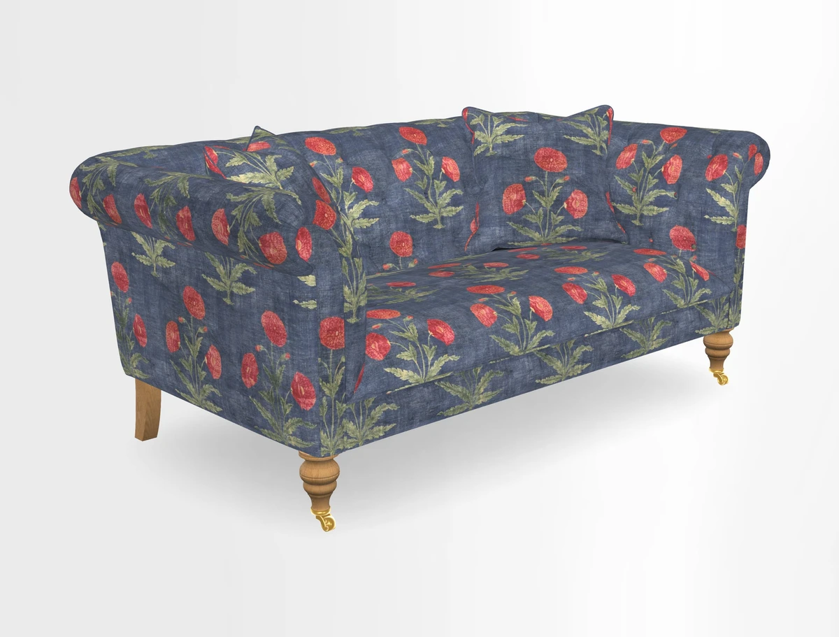 Arncliffe 3 Seater Sofa in Traditional Vintage Velvet Olive