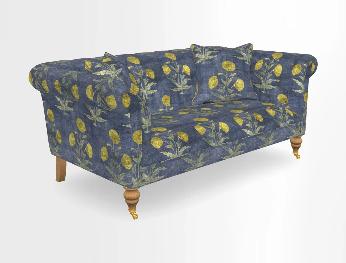 Arncliffe 3 Seater Sofa in Traditional Vintage Velvet Olive