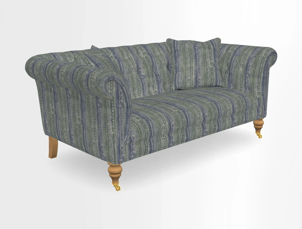 Arncliffe 3 Seater Sofa in Traditional Vintage Velvet Olive