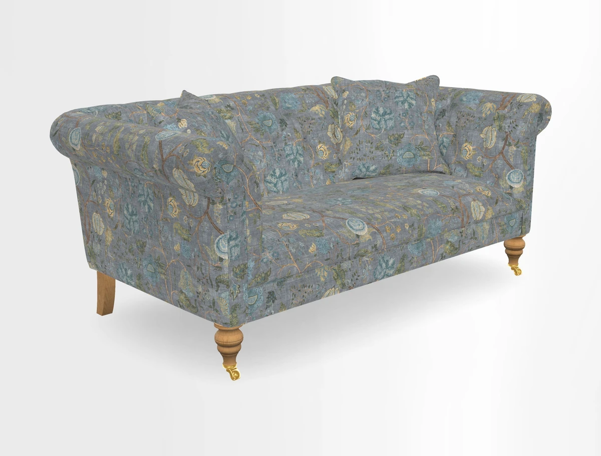 Arncliffe 3 Seater Sofa in Traditional Vintage Velvet Olive