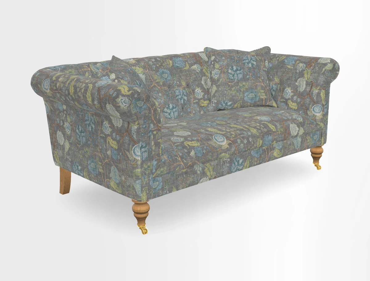 Arncliffe 3 Seater Sofa in Traditional Vintage Velvet Olive