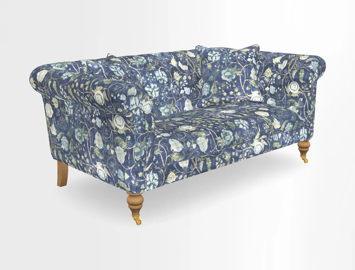 Arncliffe 3 Seater Sofa in Traditional Vintage Velvet Olive