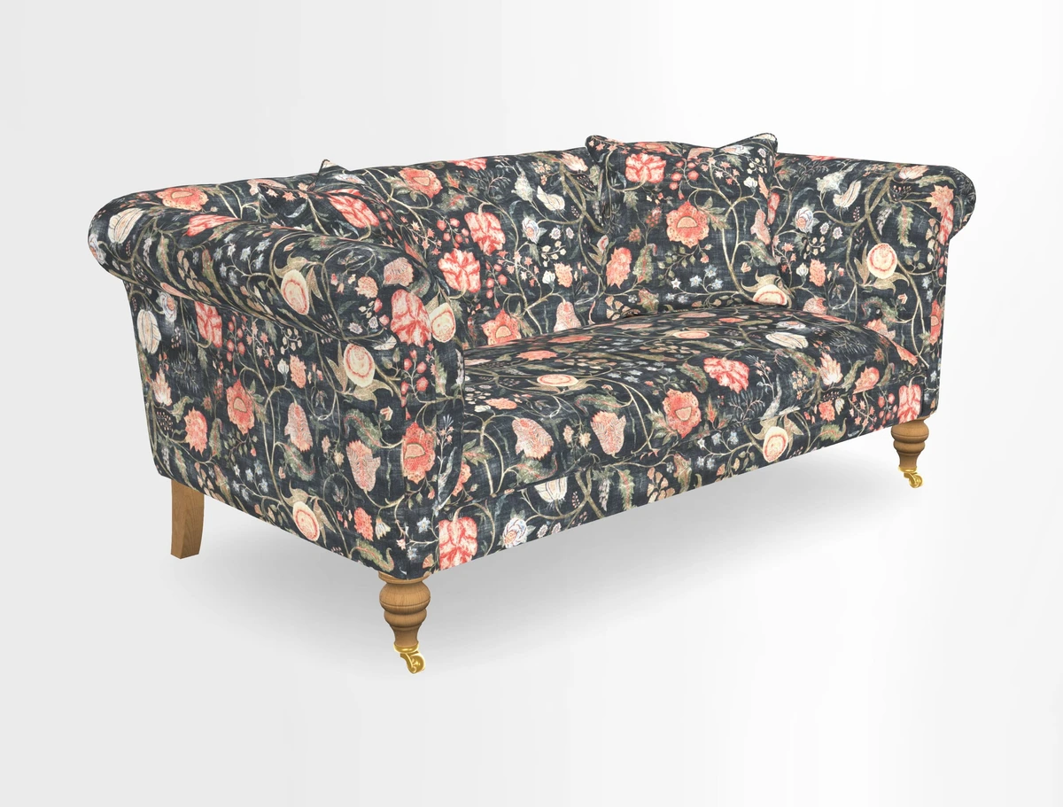 Arncliffe 3 Seater Sofa in Traditional Vintage Velvet Olive