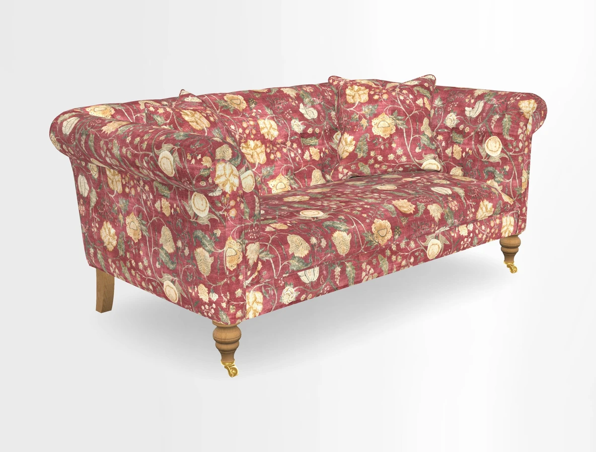 Arncliffe 3 Seater Sofa in Traditional Vintage Velvet Olive
