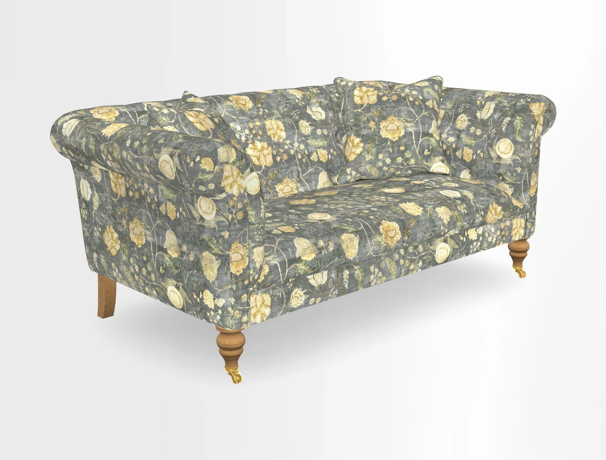 Arncliffe 3 Seater Sofa in Traditional Vintage Velvet Olive