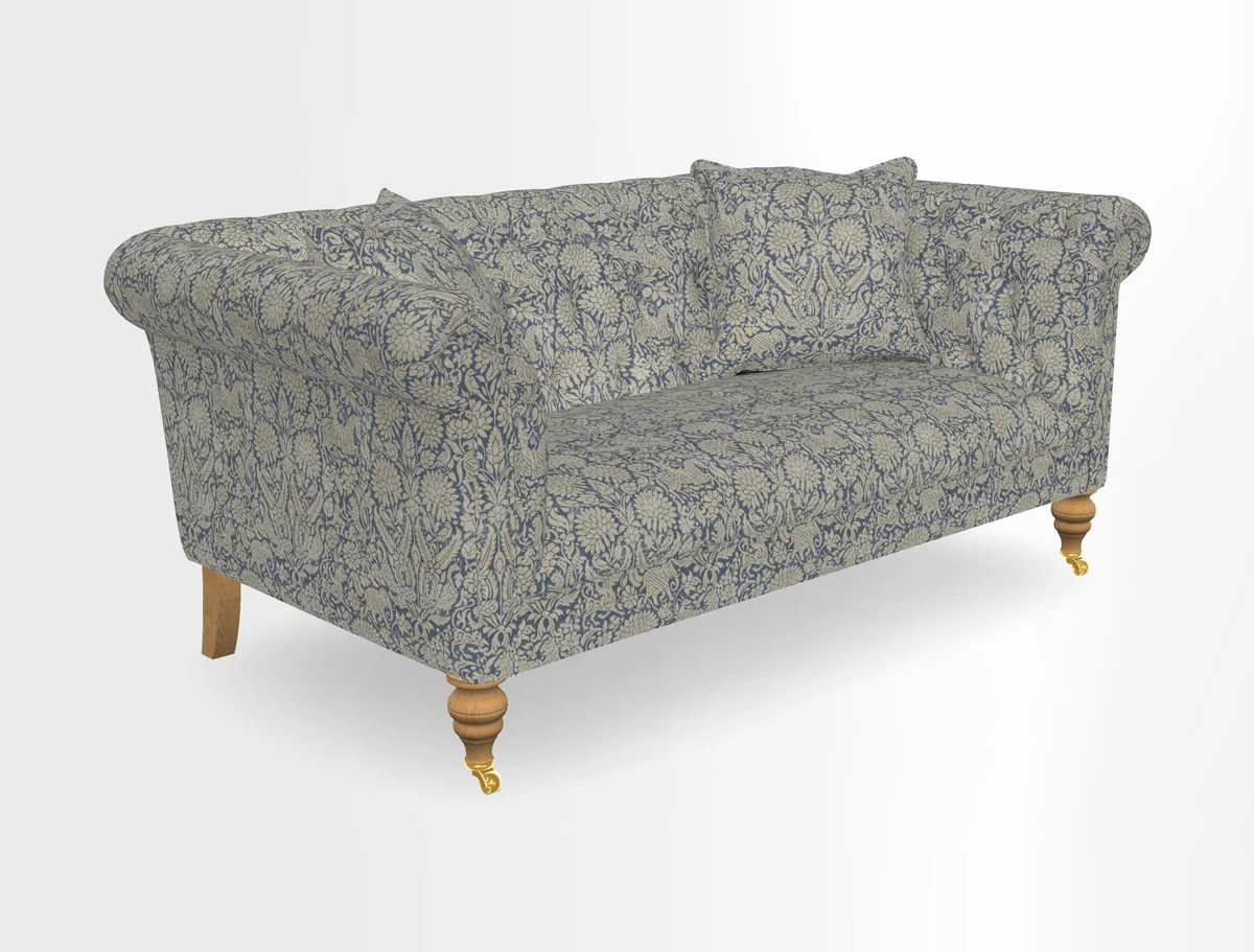 Arncliffe 3 Seater Sofa in Traditional Vintage Velvet Olive