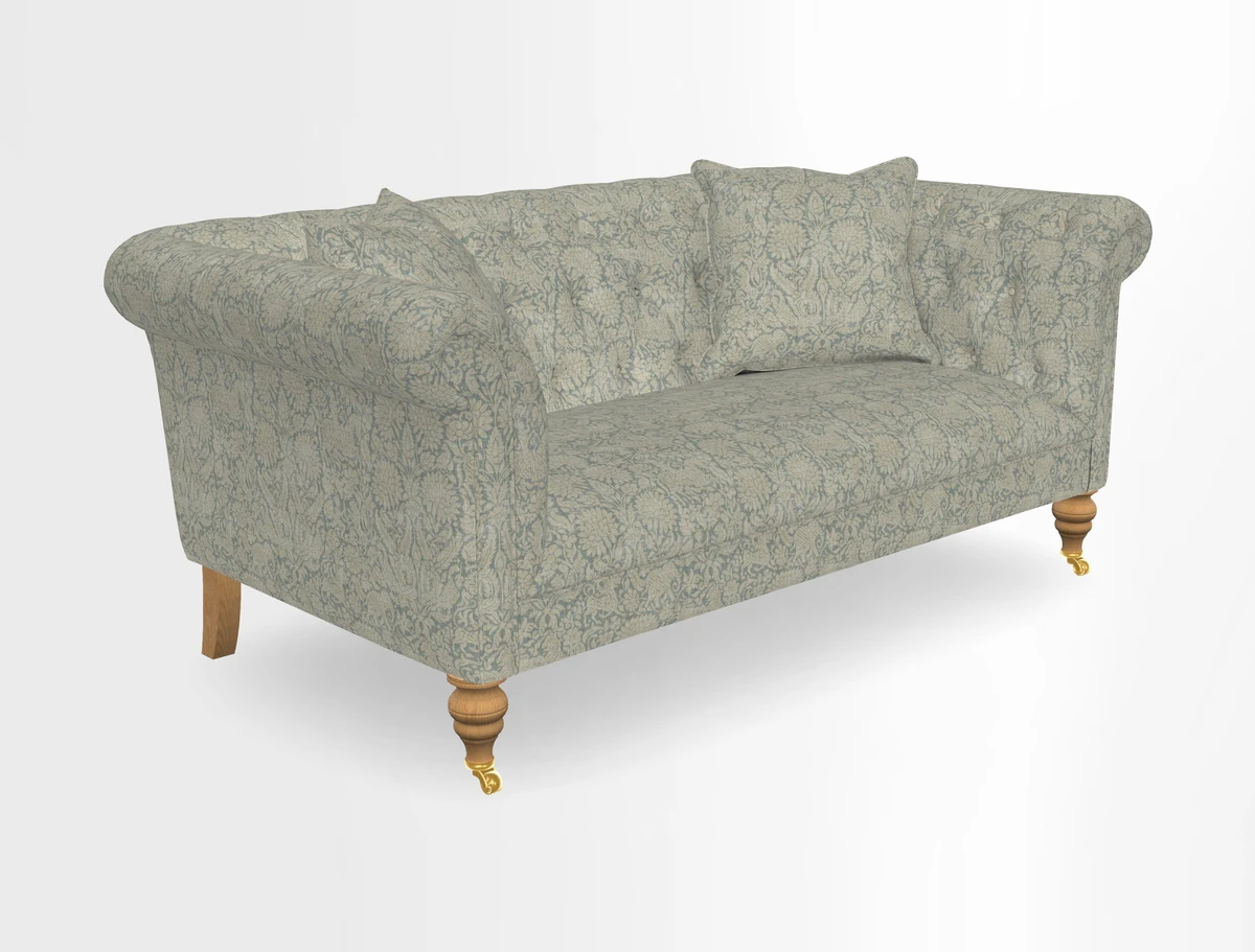 Arncliffe 3 Seater Sofa in Traditional Vintage Velvet Olive