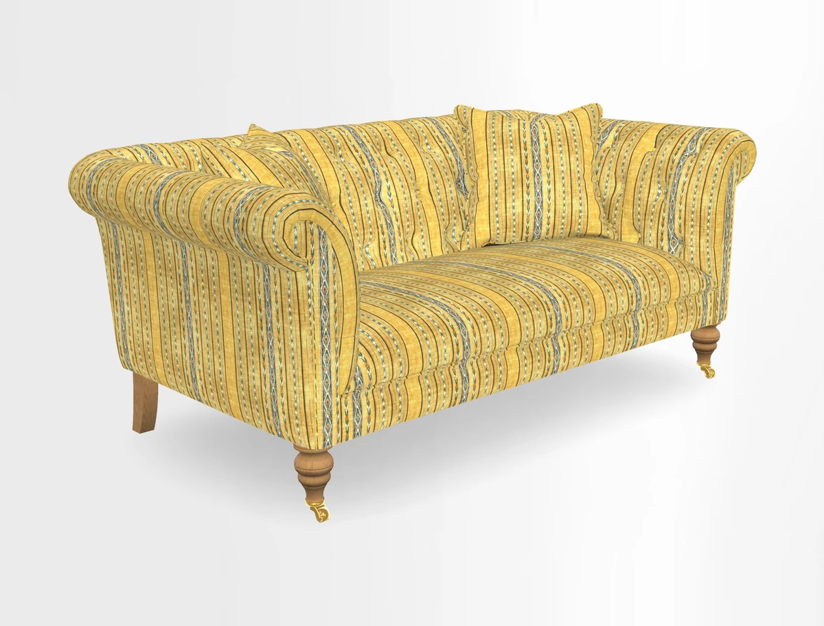Arncliffe 3 Seater Sofa in Traditional Vintage Velvet Olive