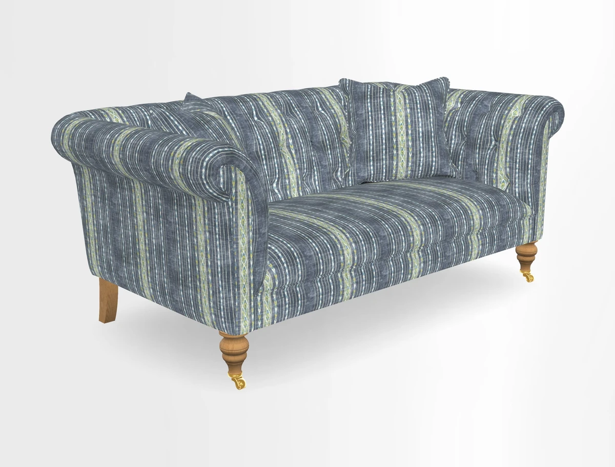 Arncliffe 3 Seater Sofa in Traditional Vintage Velvet Olive