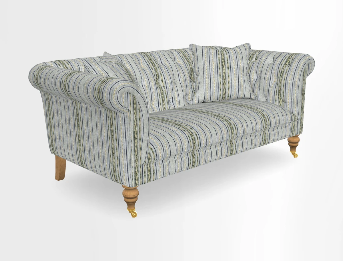 Arncliffe 3 Seater Sofa in Traditional Vintage Velvet Olive