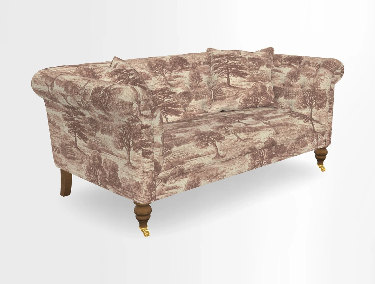 Arncliffe 3 Seater Sofa in Traditional Vintage Velvet Olive