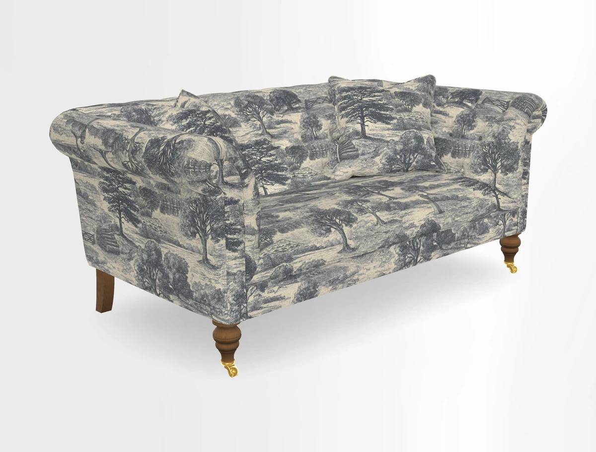 Arncliffe 3 Seater Sofa in Traditional Vintage Velvet Olive